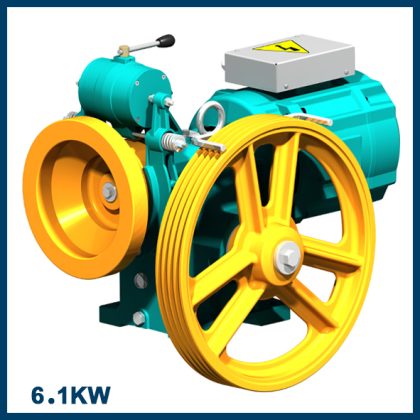 موتور آسانسور بهران مدل BL240 – موتور آسانسور6.1 کیلووات تک سرعته(3VF) -سرعت 1 m/s