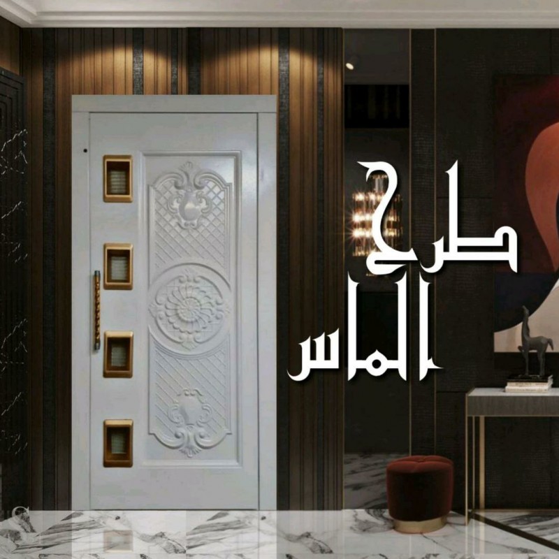 درب آسانسور طبقات لولایی طرح الماس