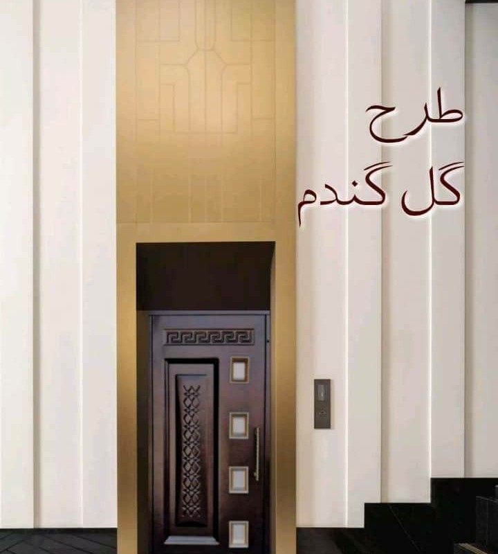 درب آسانسور طبقات لولایی طرح گندم